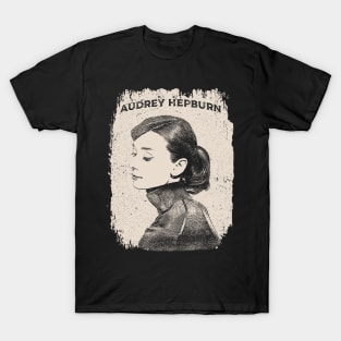 Vintage Distressed Audrey Hepburn T-Shirt